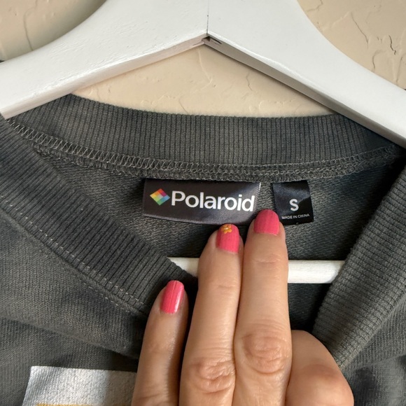 Polaroid Gray Tie-Dye Sweatshirt with Floral Print - Picture 7 of 8